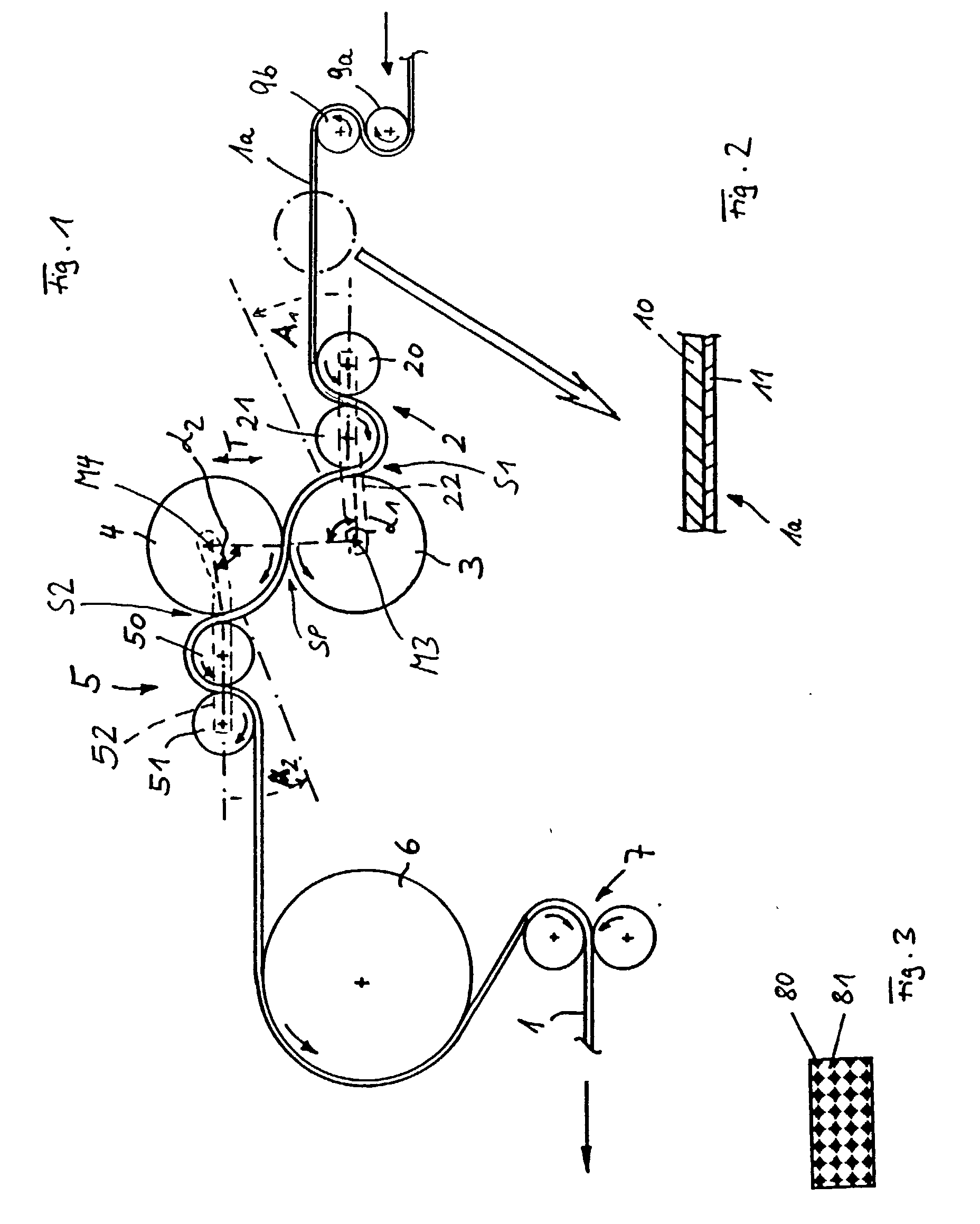 Method and apparatus for the preparation of a web with good breathing properties