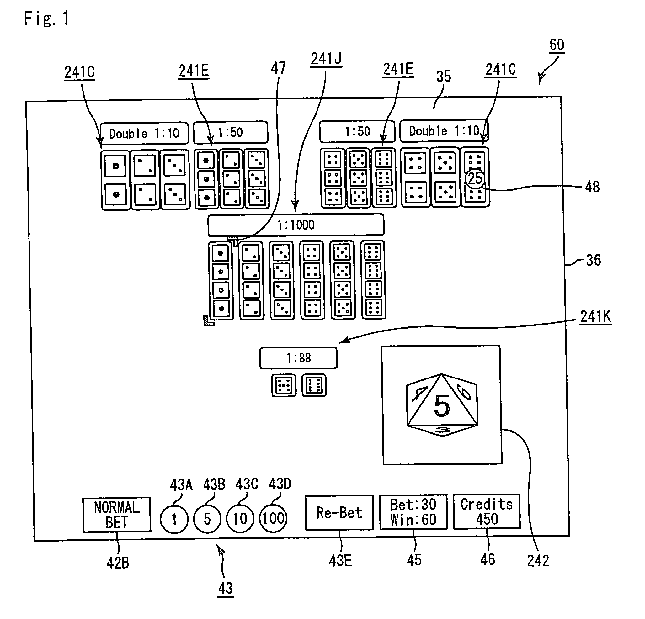 Gaming machine accepting side bet and control method thereof