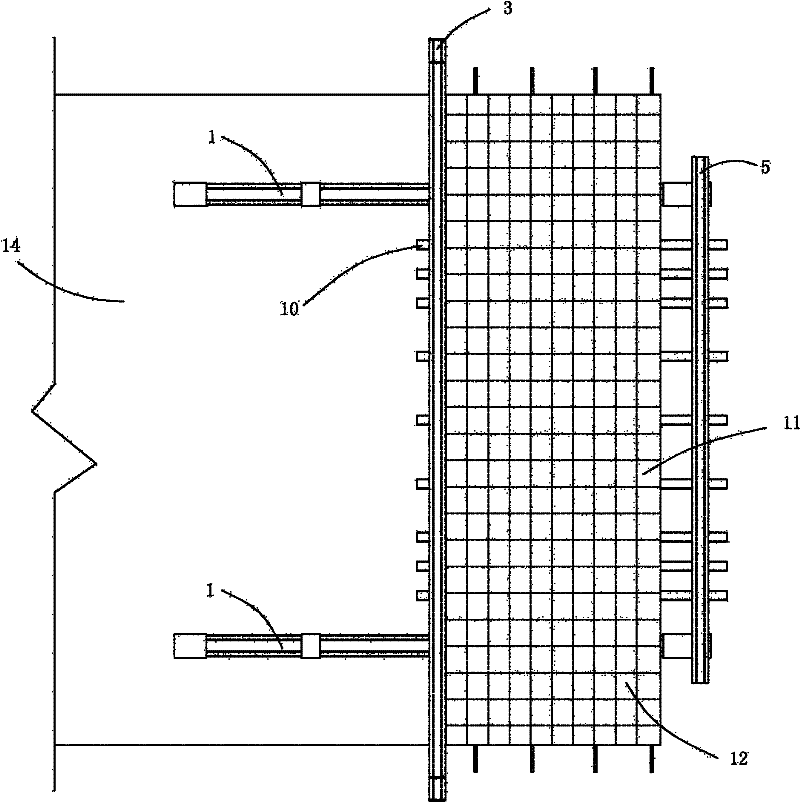 Lower supported hanging basket in bridge construction and application thereof