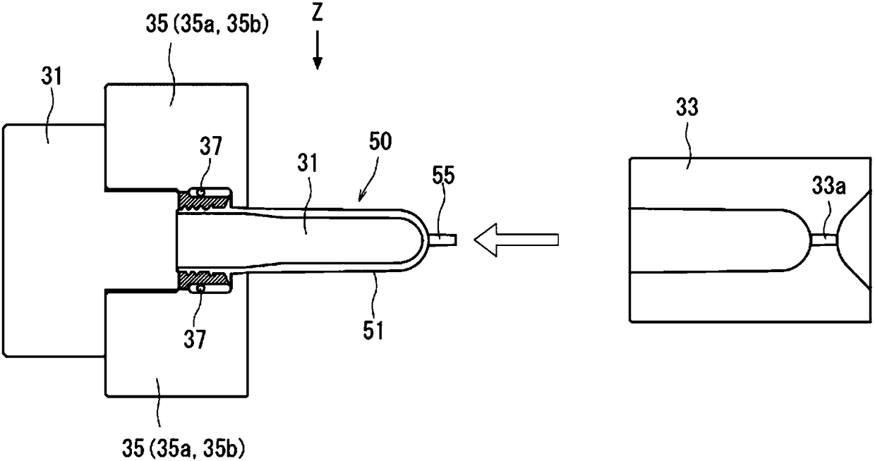 Forming method of plastic material