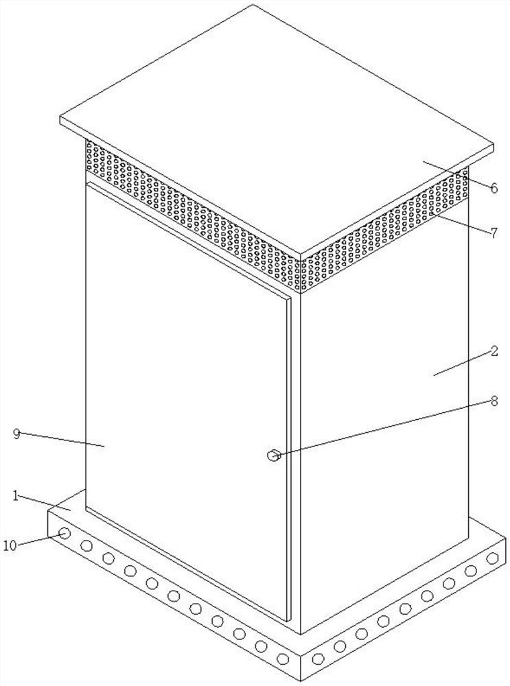Exhaust structure of control cabinet