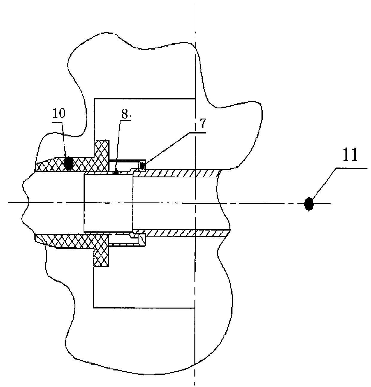 A method for splitting the deep hole in the slender inner cavity of an aero-engine