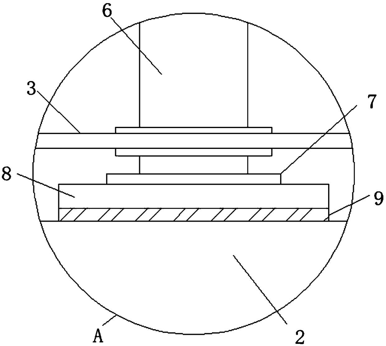 Hole opening device for lamp housing capable of stably opening holes