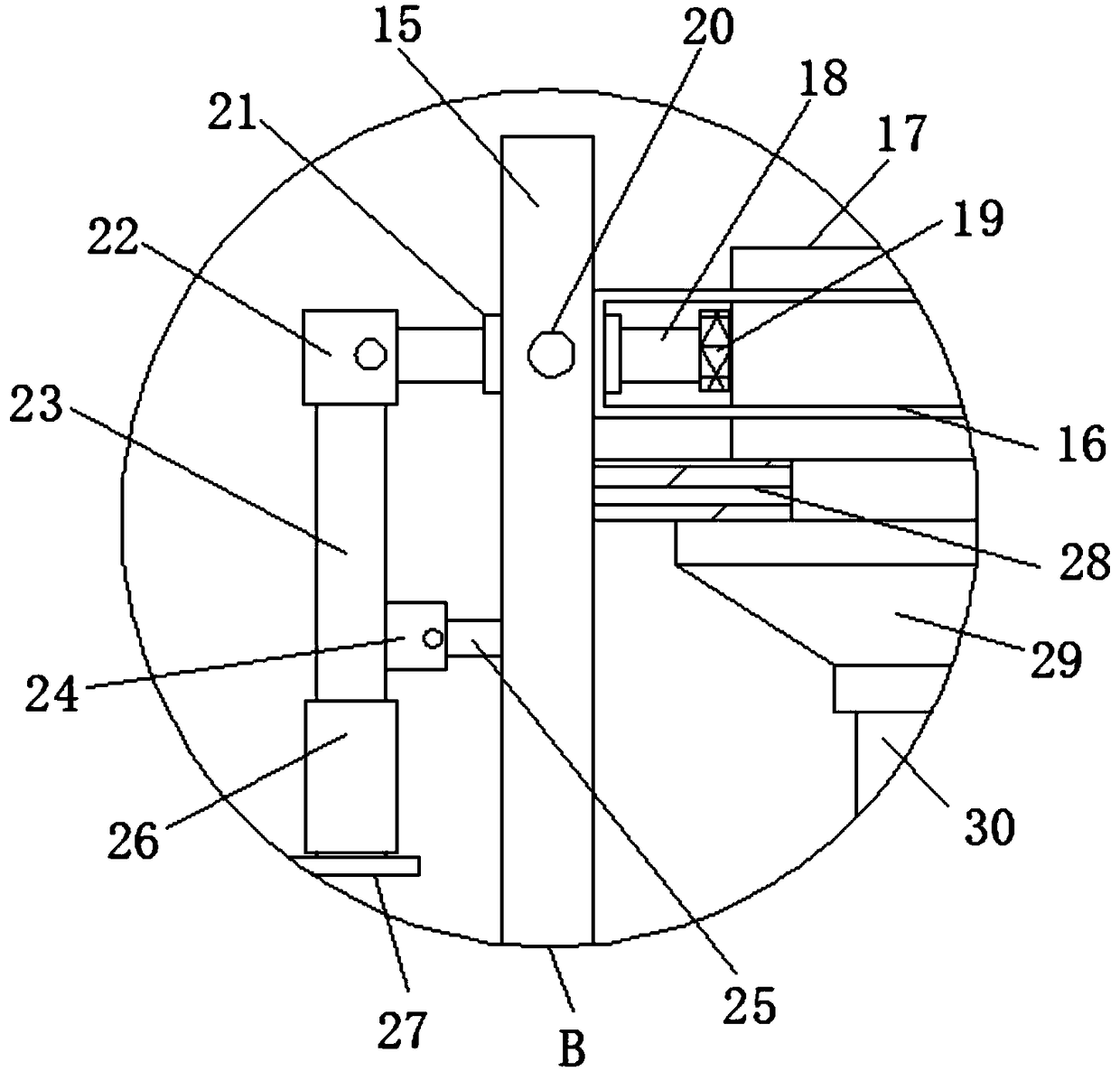 Hole opening device for lamp housing capable of stably opening holes