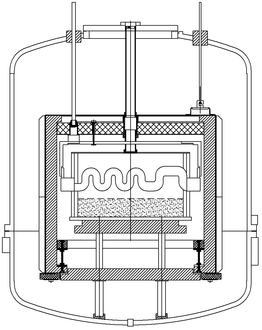 Heat exchange platform of improved structure for polycrystalline silicon ingot furnace