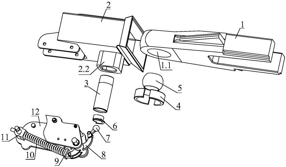 Coupling device for rail-road vehicle