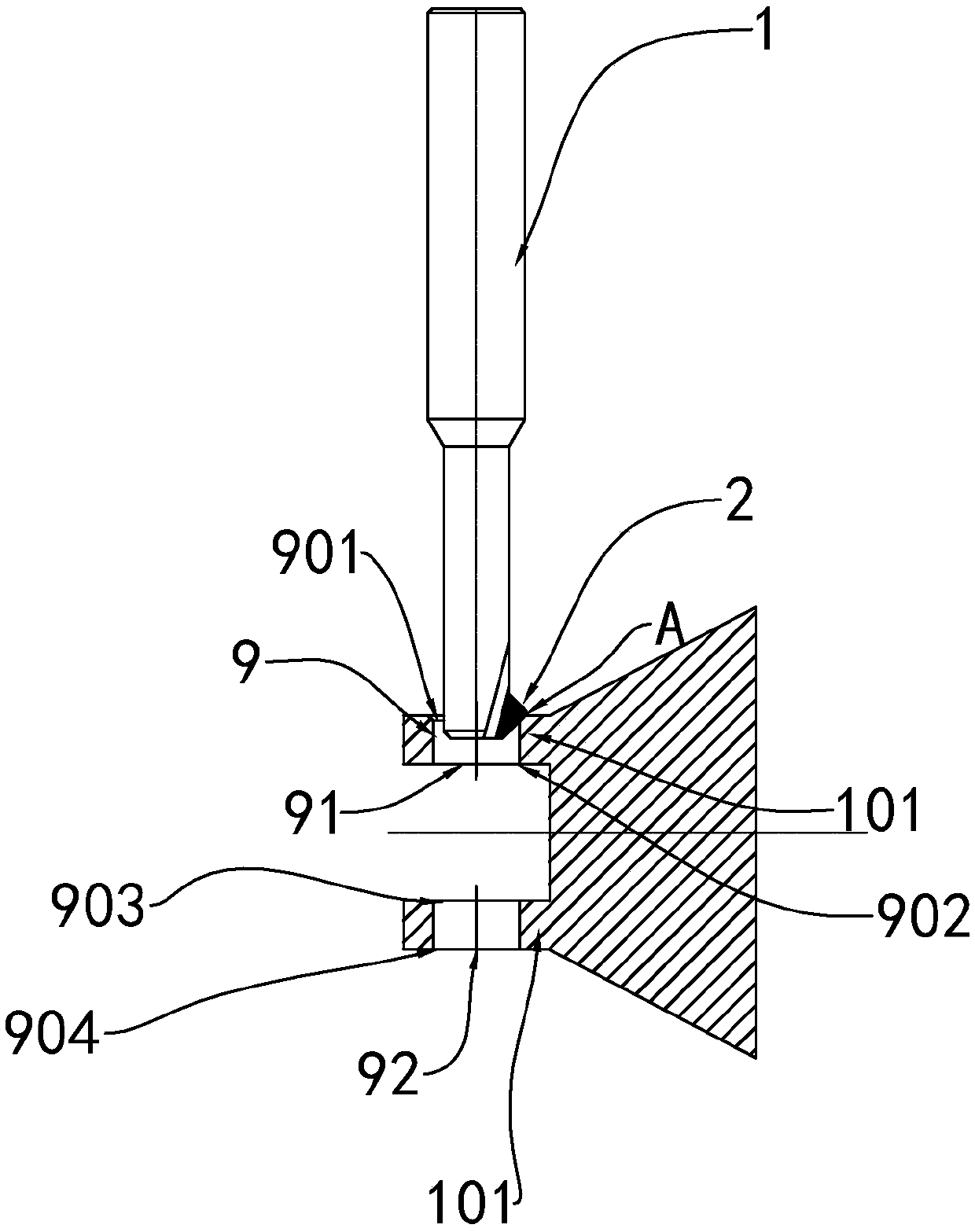 Aluminum die casting machining device and method and aluminum die casting