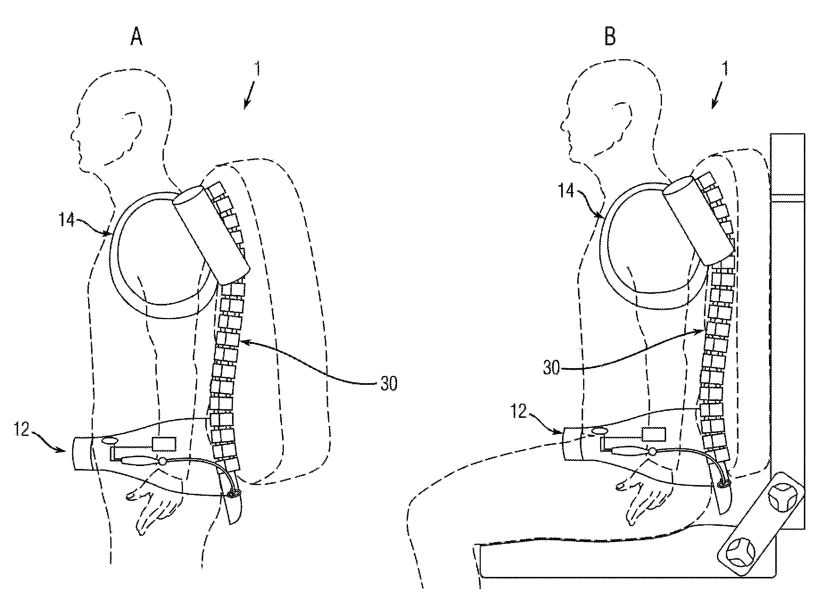 Active spinal support system
