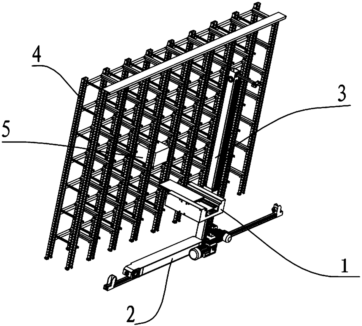 A palletizing process for goods