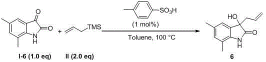Method for preparing 3-allyl-3-hydroxy oxindole