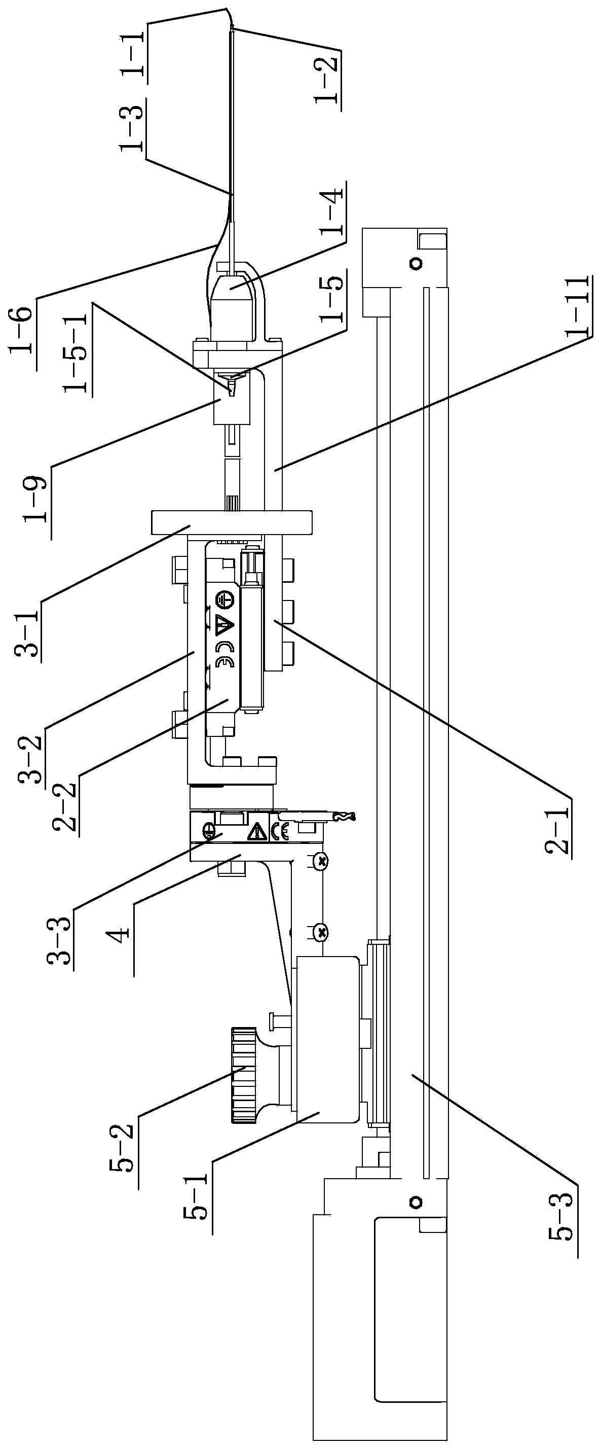 Retina blood vessel syringe for ophthalmic operation robot and injection method thereof