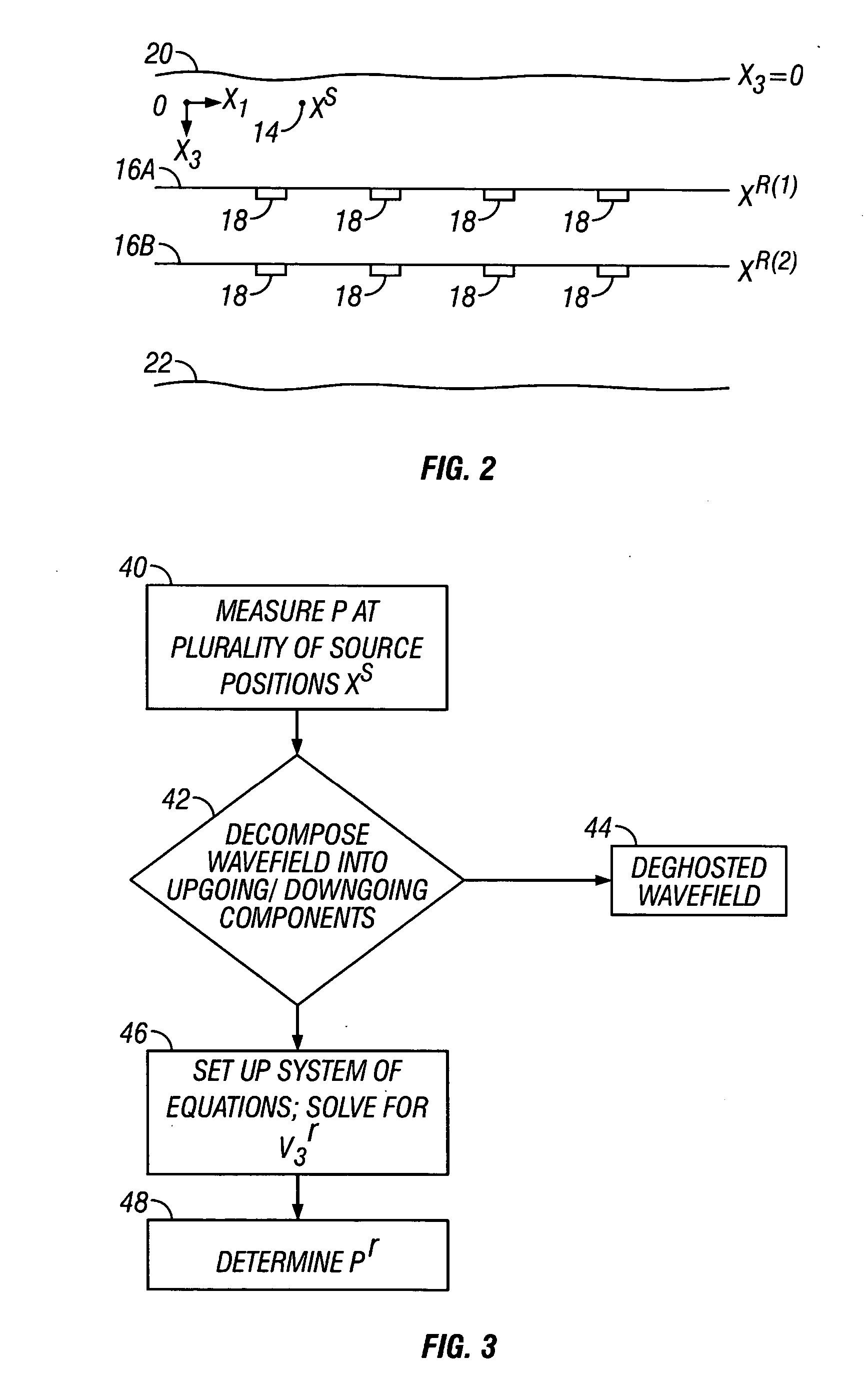 Method for deghosting and water layer multiple reflection attenuation in marine seismic data