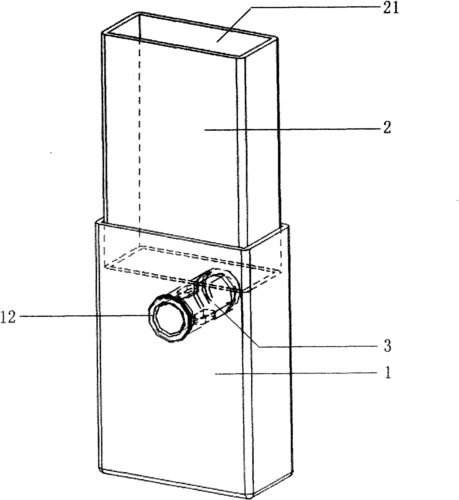 Positioning and cooling device for perforating vertical plane