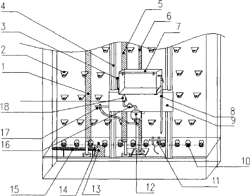 Process and device for coating film on glass