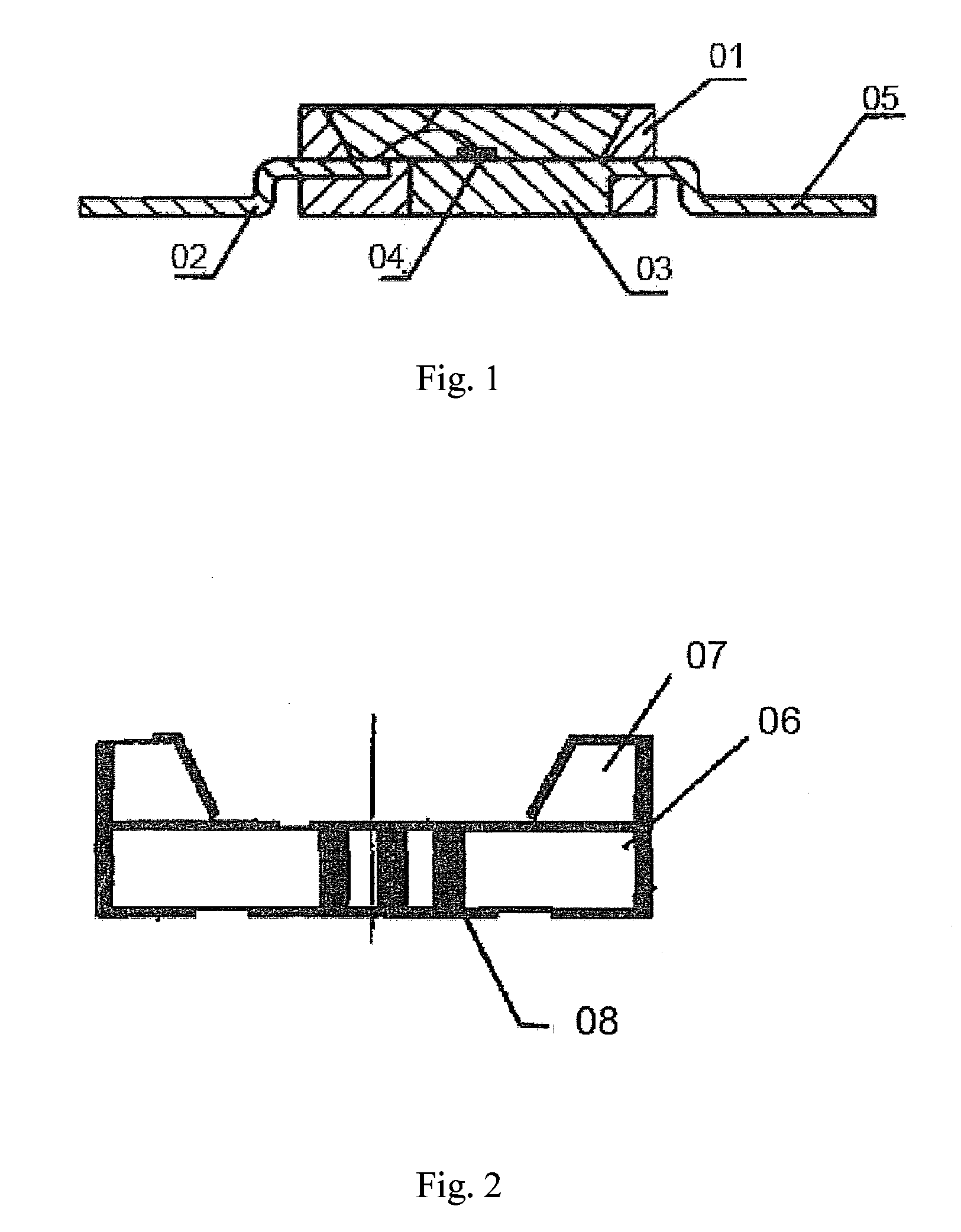 Manufacture Method for a Surface Mounted Power LED Support and its Product