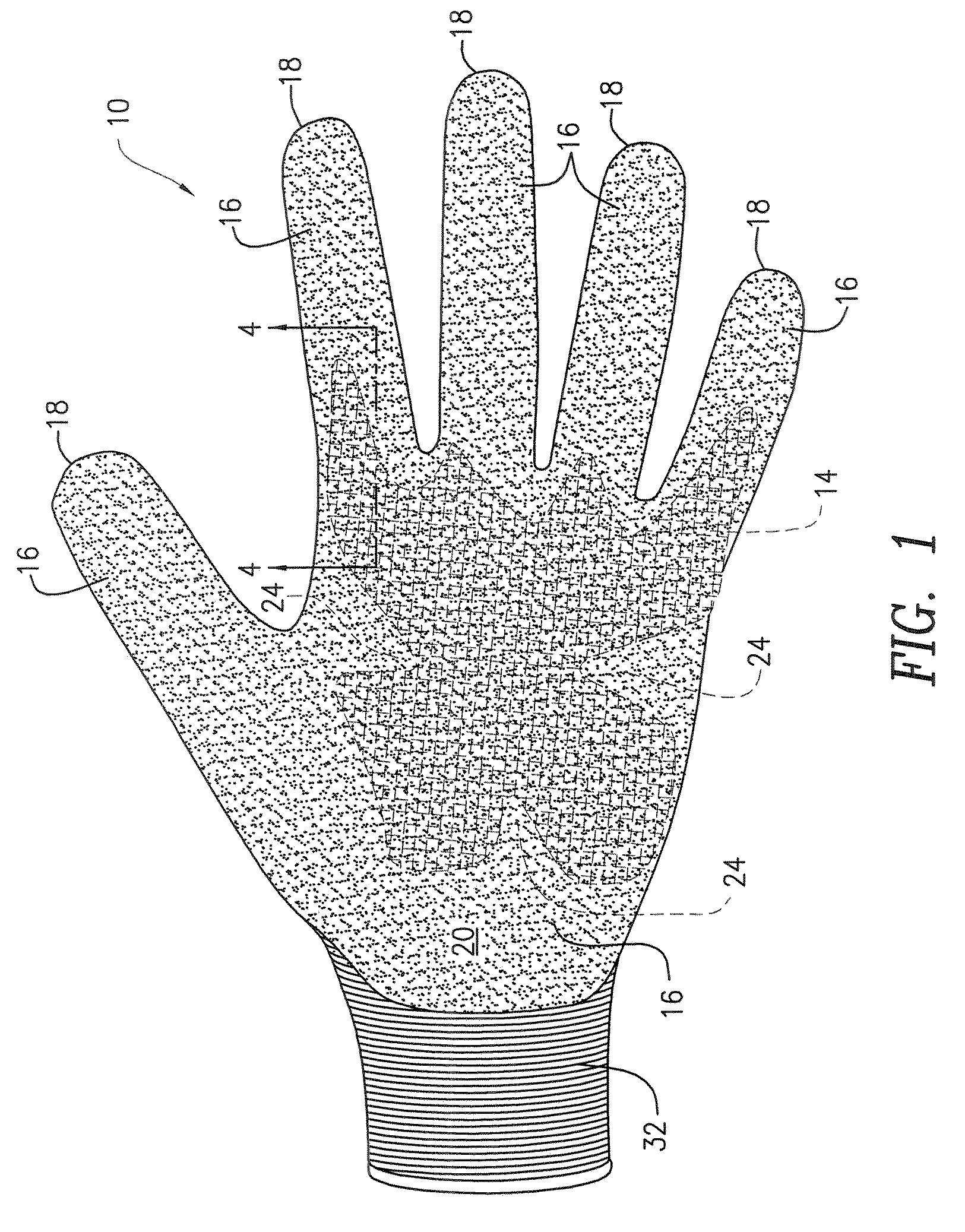 Gloves with reinforcing elements and methods for making same