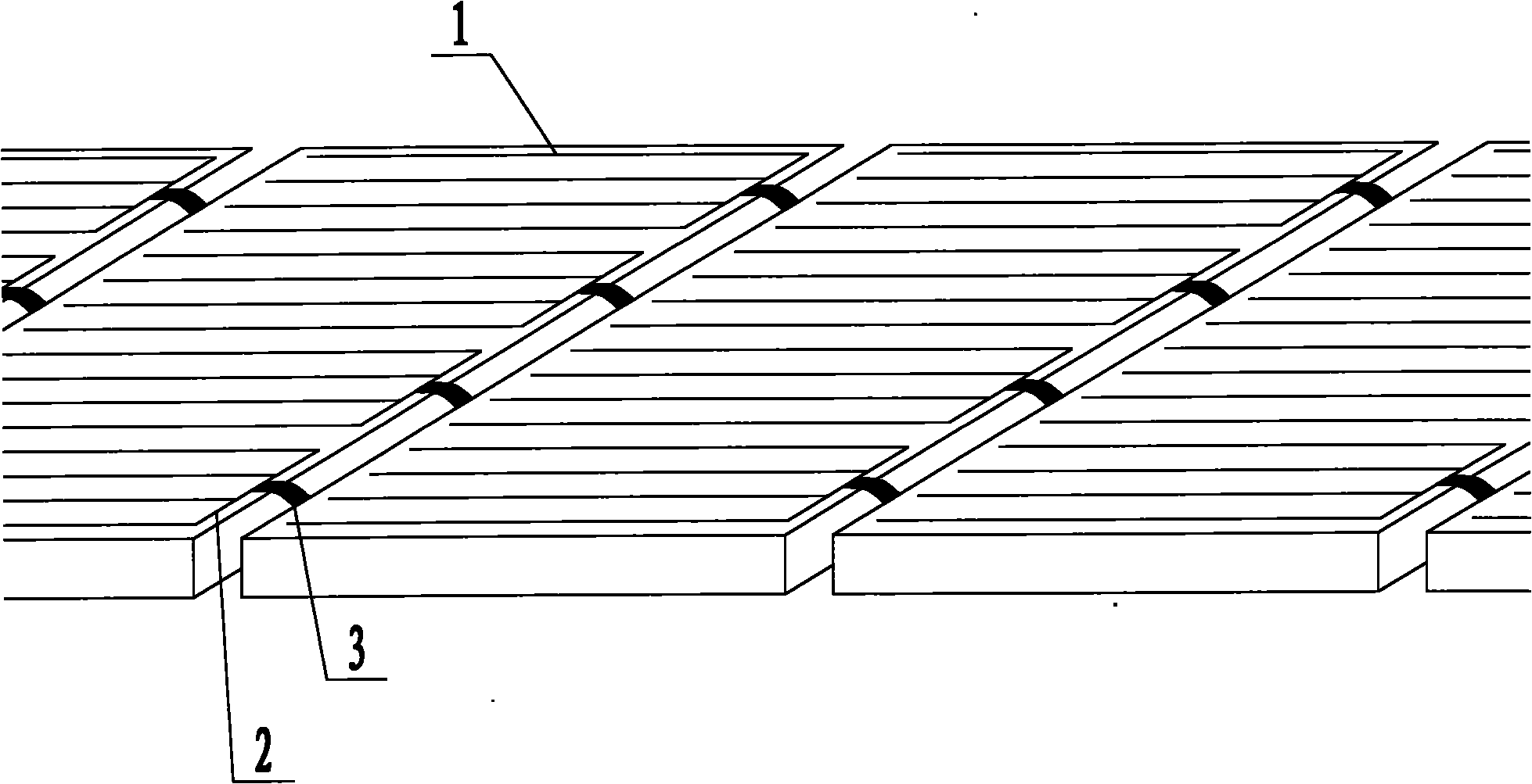 Solar cell string and solar cell component for ground power generation and solar cell plate thereof