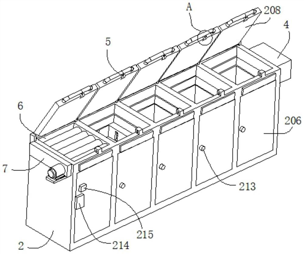 Intelligent throwing device based on army garbage classification