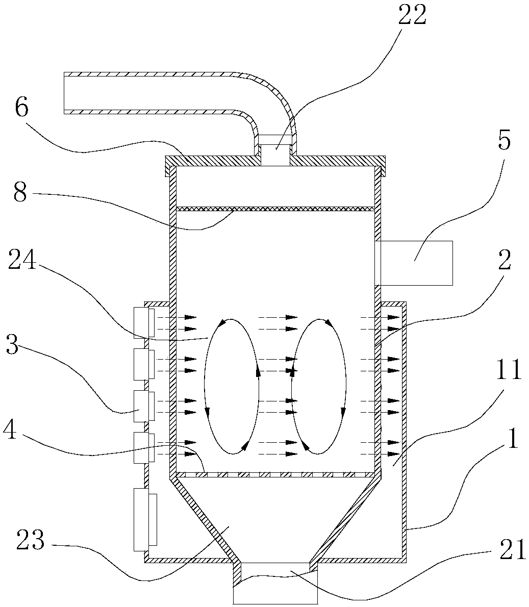 Microwave processing multi-phase fluidized bed reactor and process for treating phosphogypsum