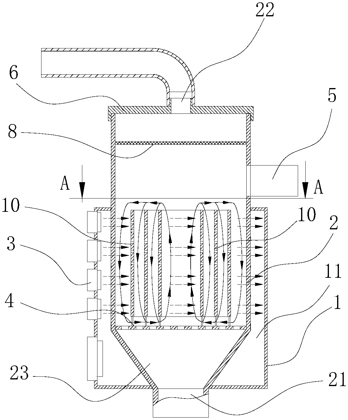Microwave processing multi-phase fluidized bed reactor and process for treating phosphogypsum