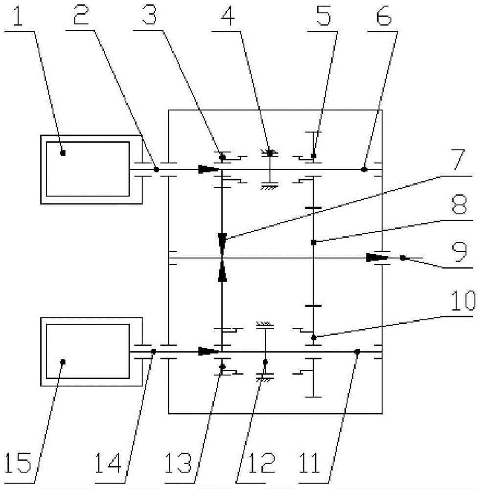 A shift control method for a dual-shaft parallel electric drive system for a vehicle