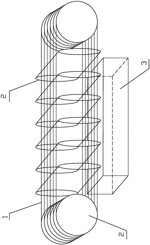 Square diamond wire saw device for polycrystalline silicon ingot