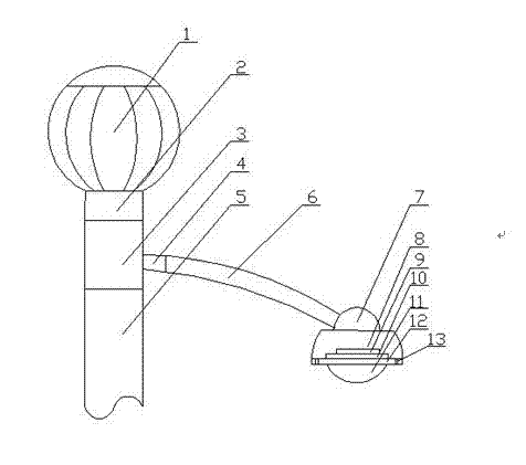 LED (Light-Emitting Diode) outdoor lamp with external heat dissipation wind wheel and method