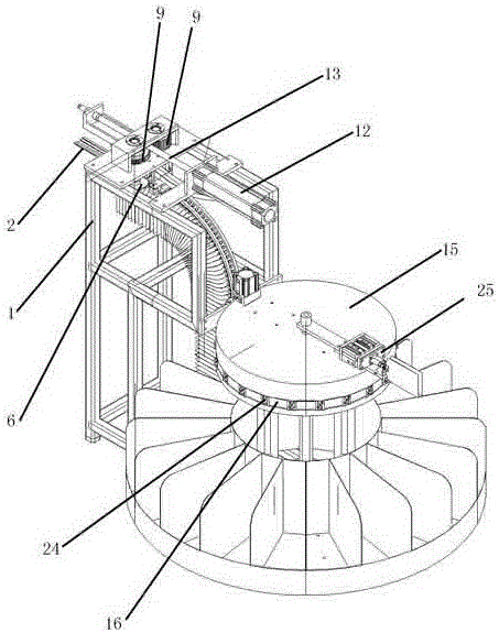 The bag feeding mechanism of the filling machine