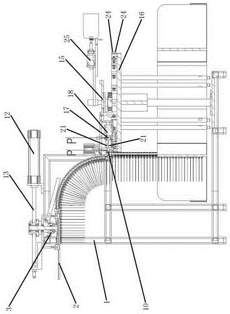 The bag feeding mechanism of the filling machine