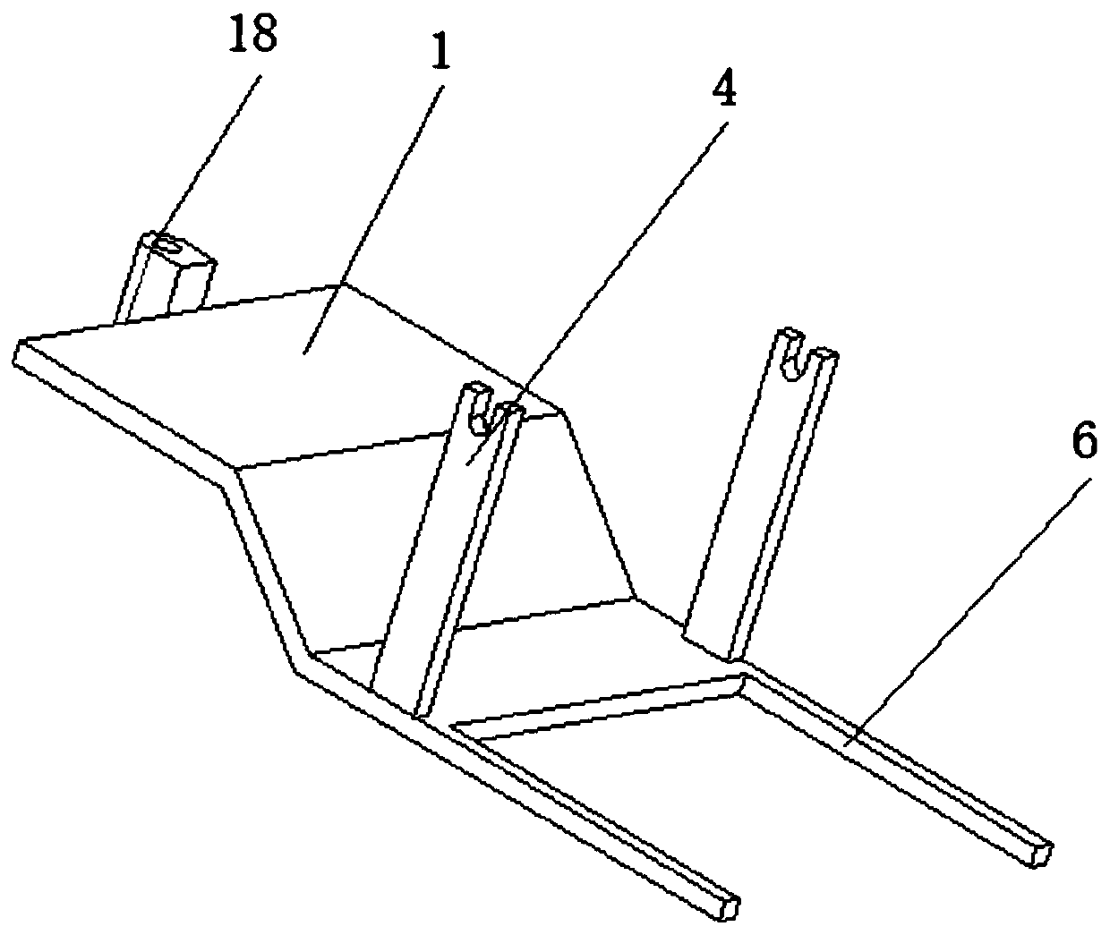 Mulching film laying device for agricultural production