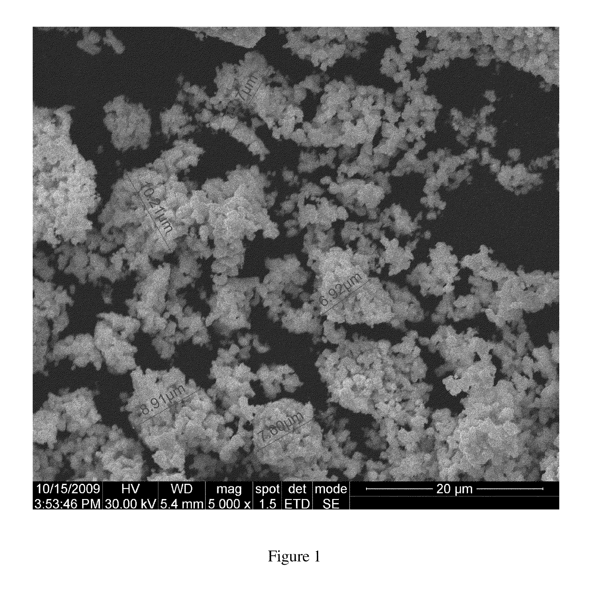 Porous clusters of silver powder comprising zirconium oxide for use in gas diffusion electrodes, and methods of production thereof