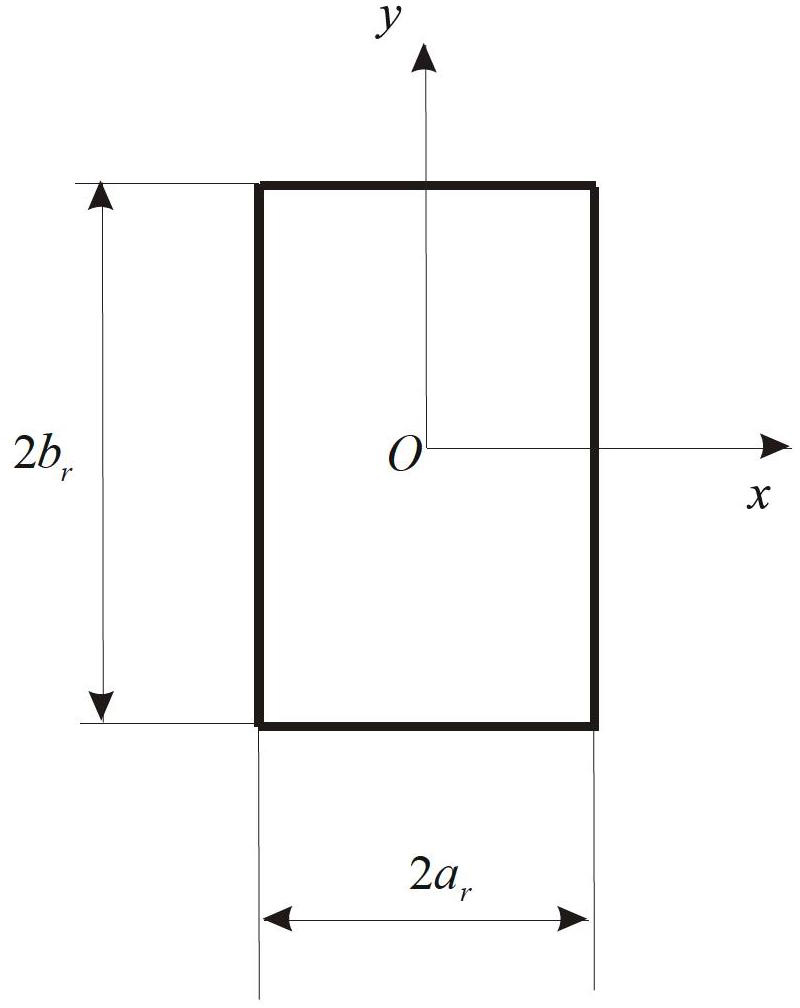 Method for determining dimension of rectangular beam section of low-speed flutter main beam model of airplane