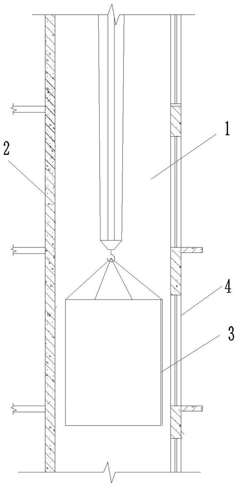 Safe construction method of hoistway elevator