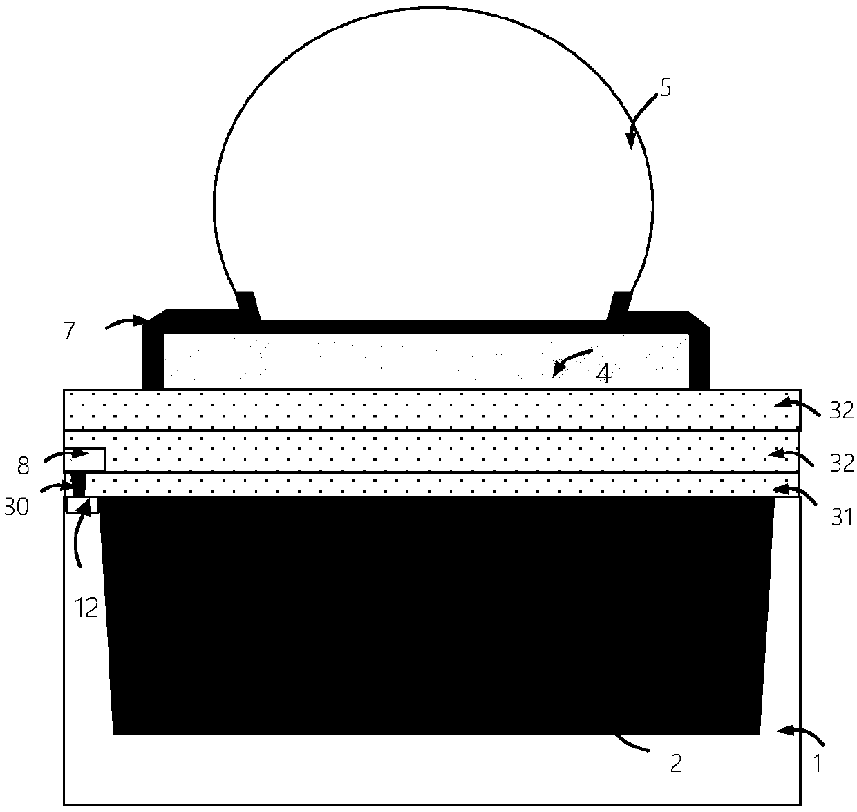 Metal bonding pad structure and process method thereof