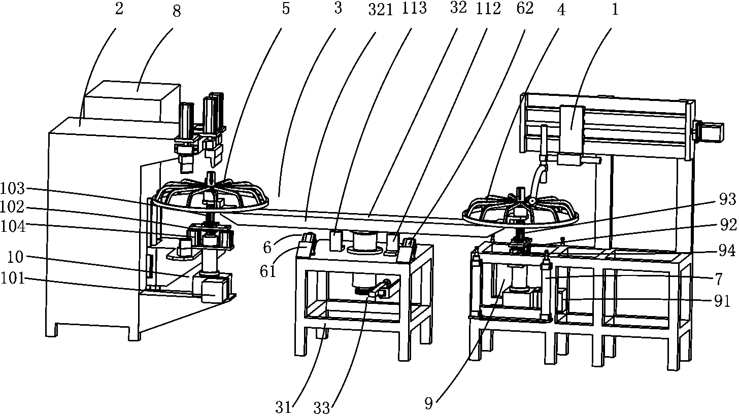 Automatic production device for fan housings