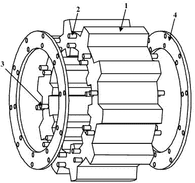 Doubly salient double squirrel cage outer rotor structure of stator permanent magnet dual-rotor motor