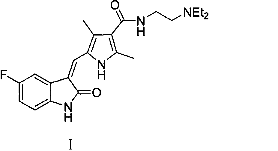 Process for synthesizing sunitinib