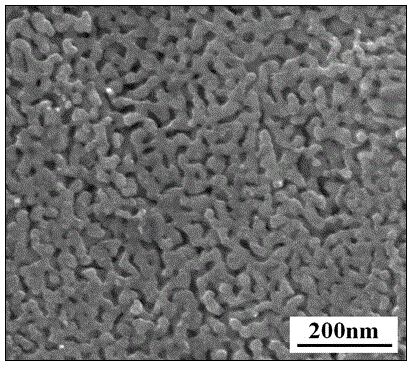 Improved nano porous copper thin film and preparation method thereof