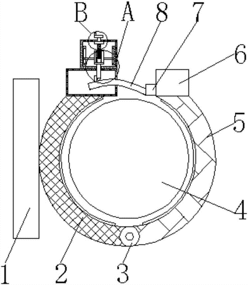 Movable buckle for automobile hose mounting