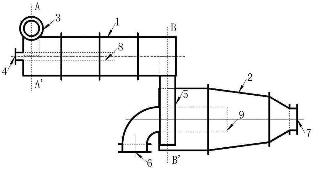 Low-pressure feeding two-product heavy-medium cyclone for realizing high-density sorting of low-density medium