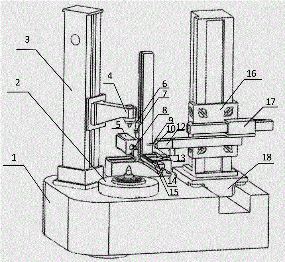 Two-dimensional laser optical path gear measurement device