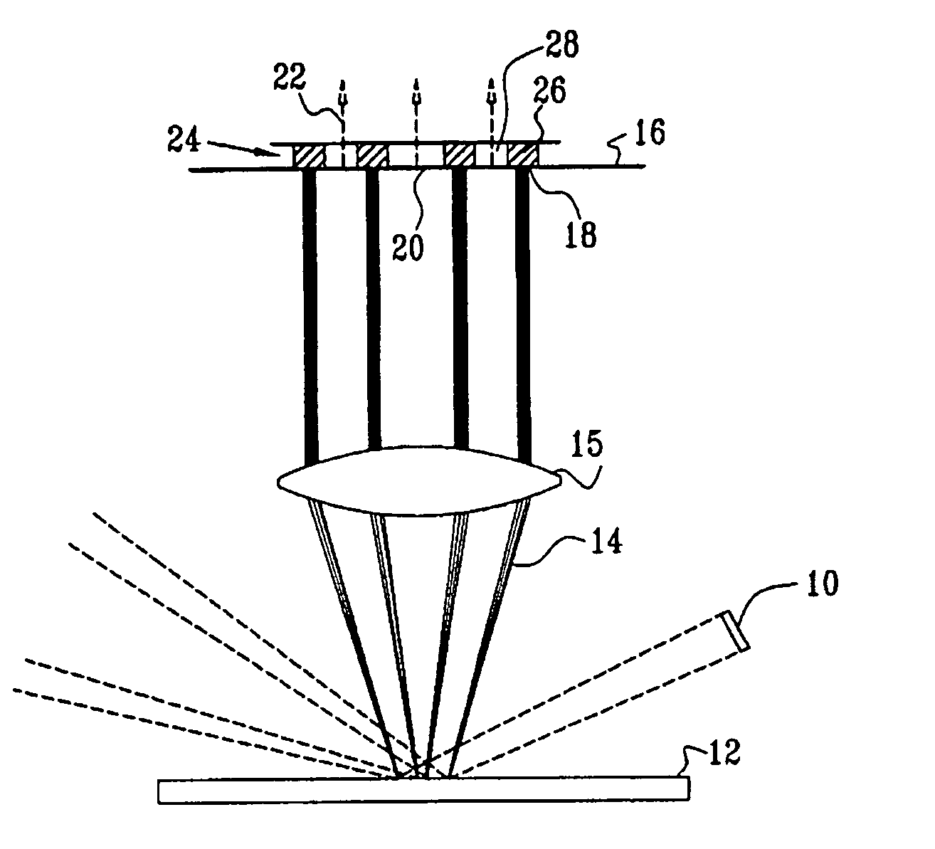 Programmable spatial filter for wafer inspection