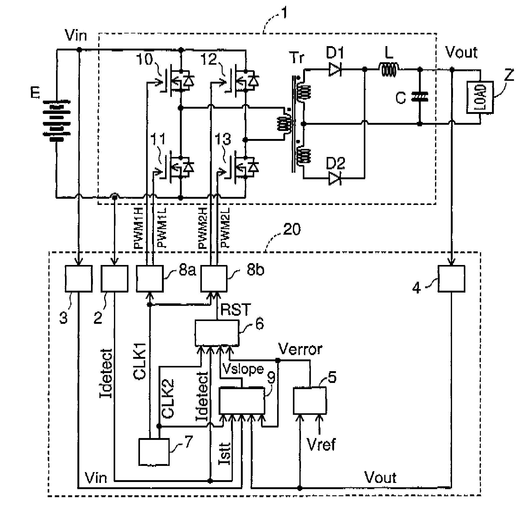 Current mode controlled power converter