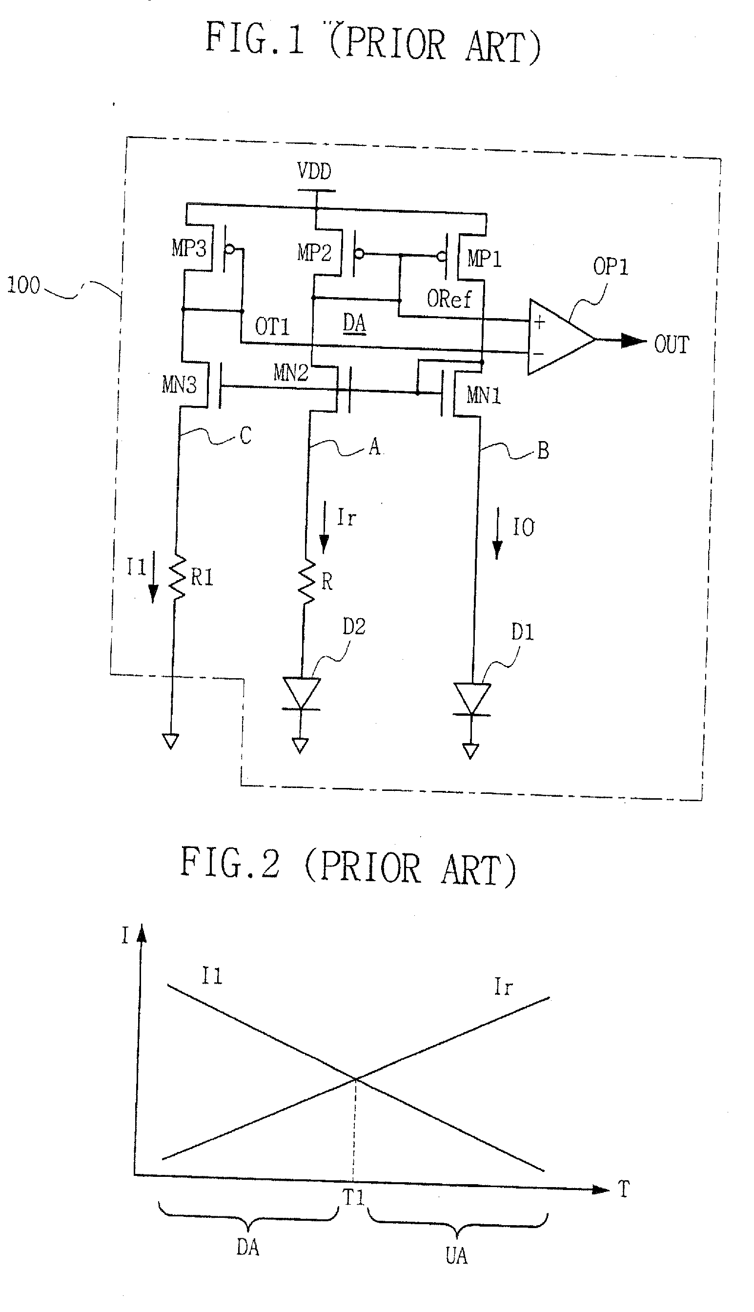 Method for outputting internal temperature data in semiconductor memory device and circuit of outputting internal temperature data thereby