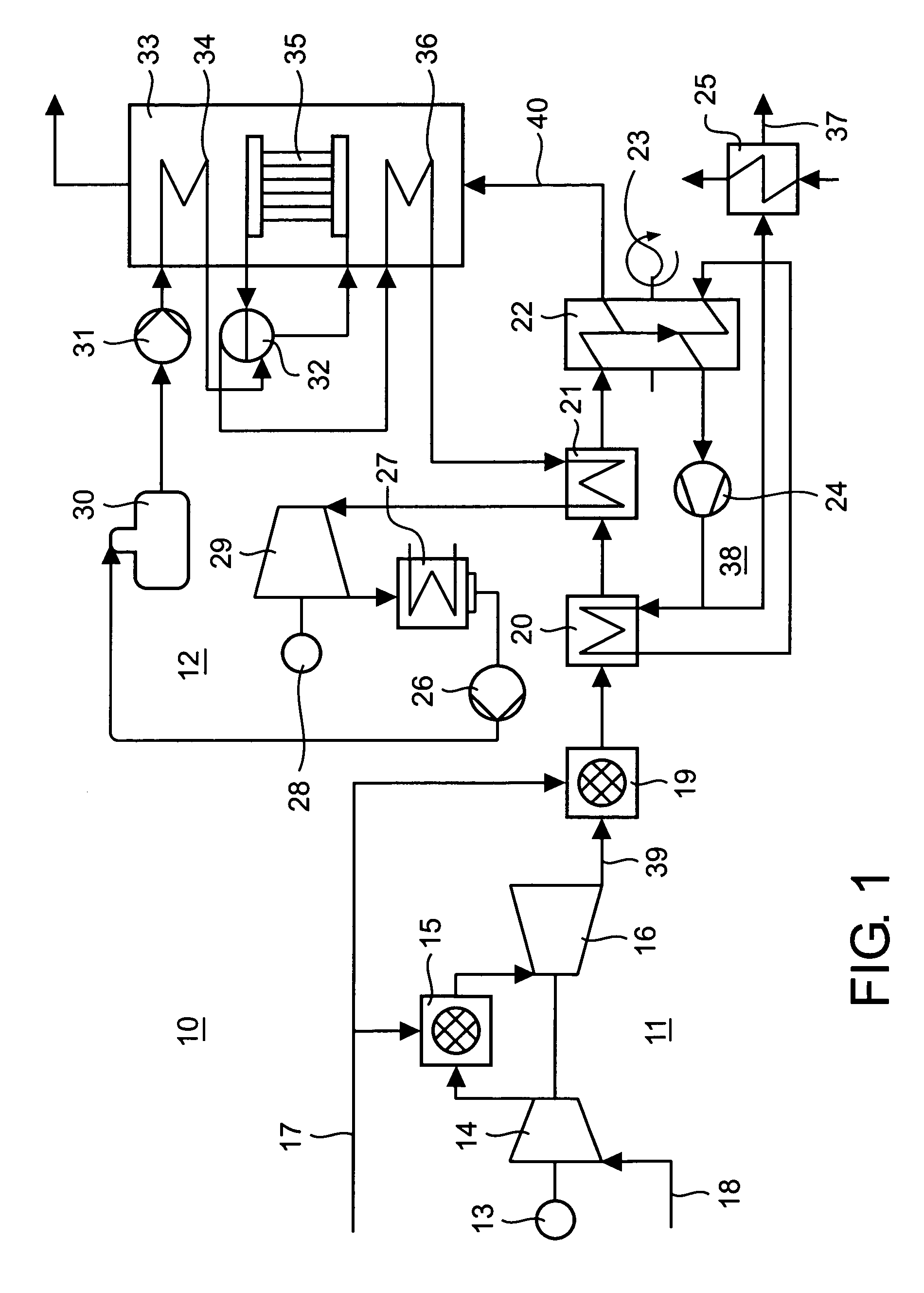Device for removing carbon dioxide from exhaust gas