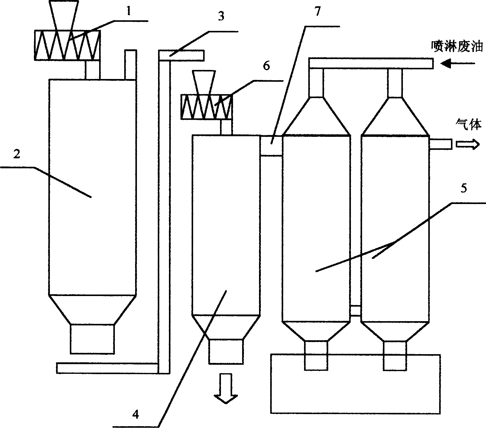 Method and equipment system for treating oil-containing iron scale for steel rolling