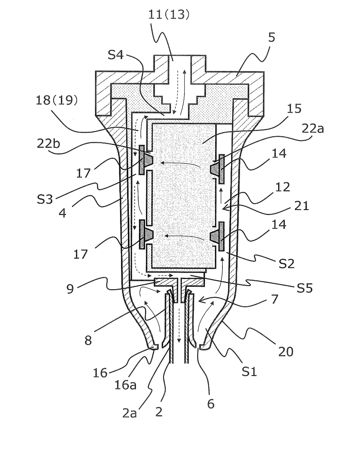 Handle device and breath analysis device