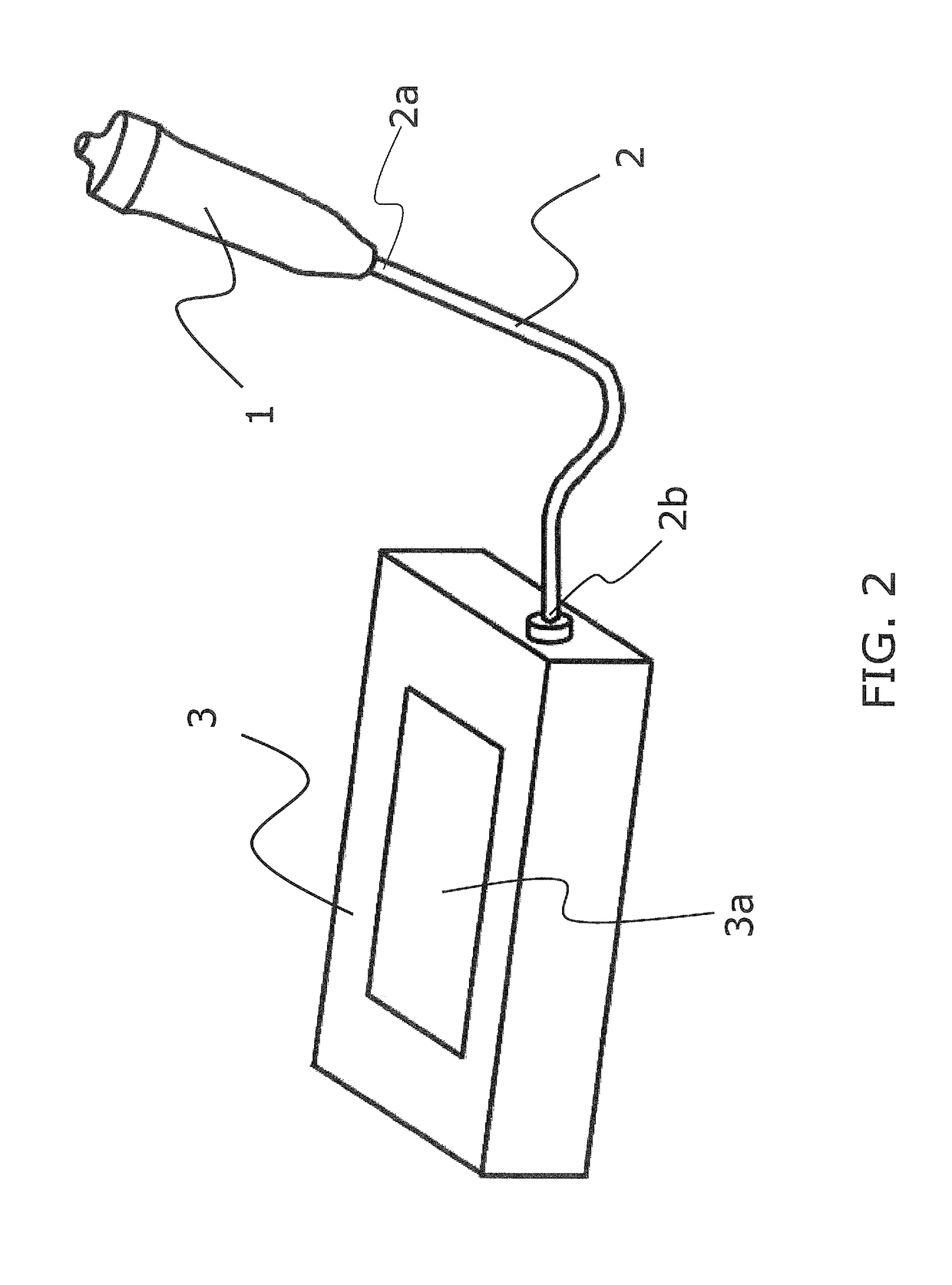 Handle device and breath analysis device