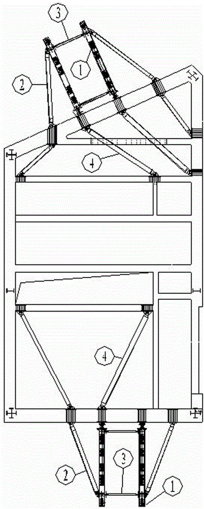 Construction Method of Tower Crane Support Beam Structure Hanging Inside and Outside of Super High-rise Core Tube