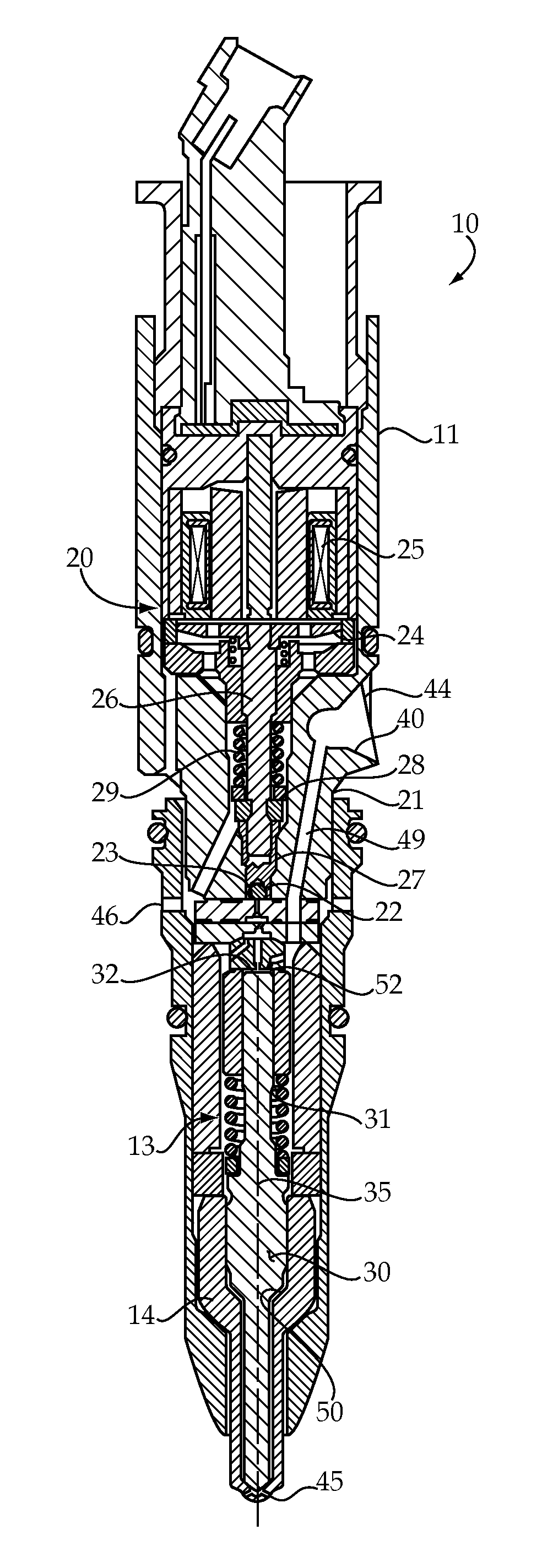 Fuel Injector With Needle Control System That Includes F, A, Z and E Orifices